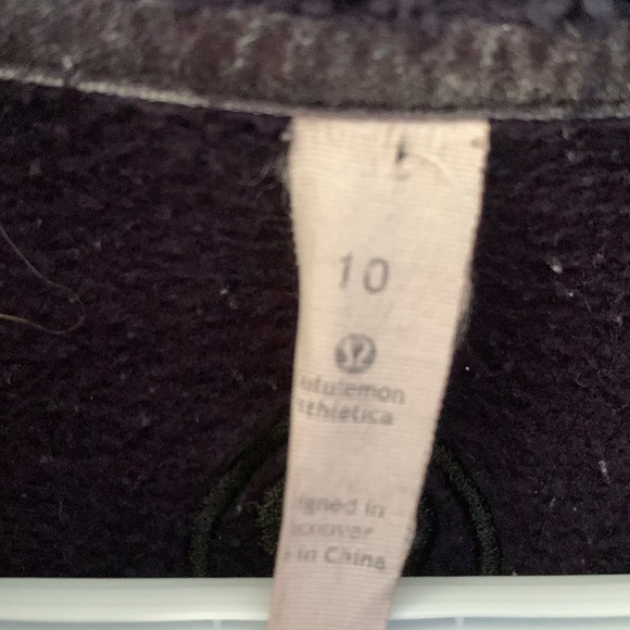 Lululemon navy blue collard scuba hoodie - Picture 5 of 5